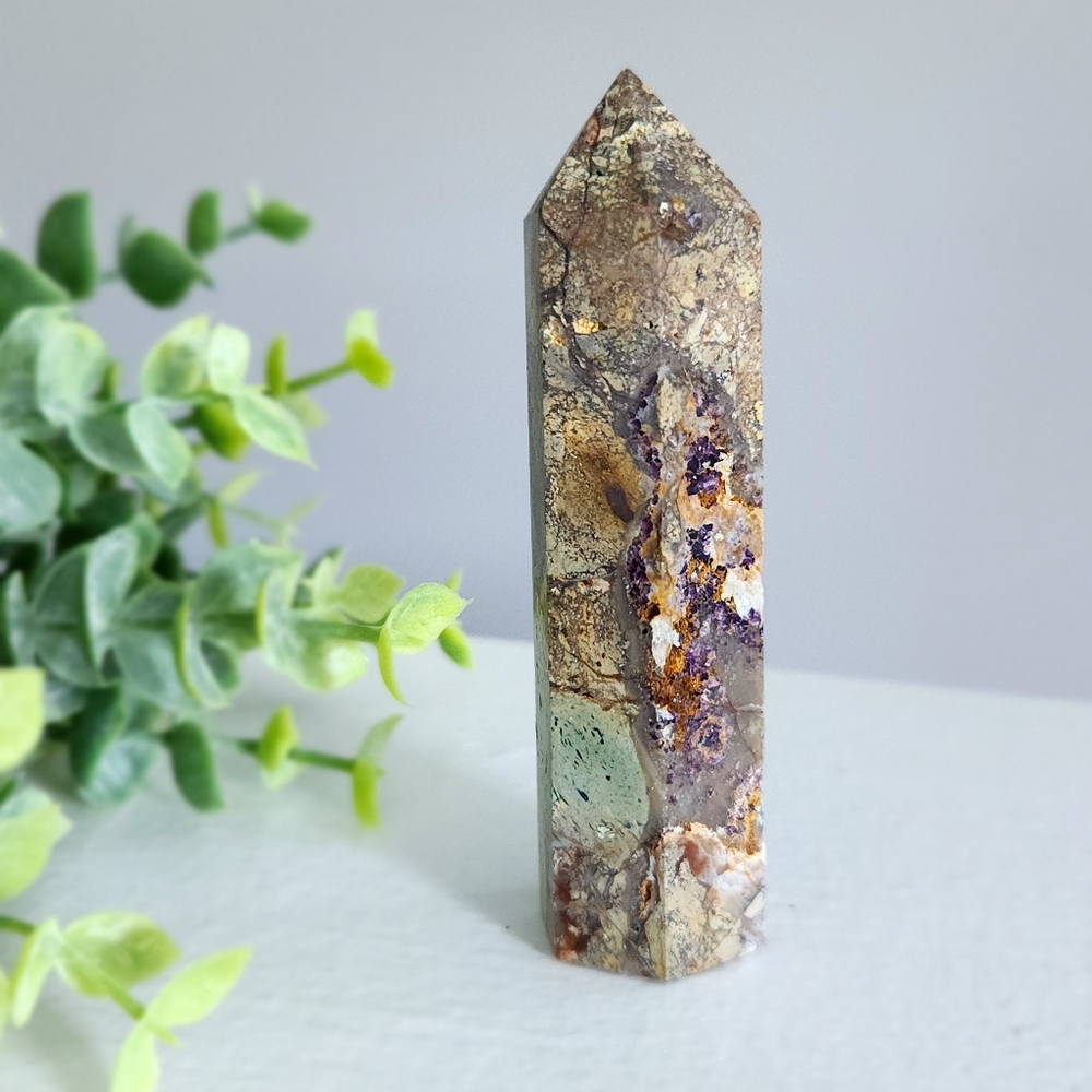 Unique mystery crystal stone tower